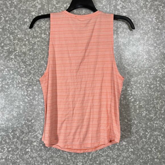Athleta Women’s Coral Stripe Cloudlight Muscle Tee - Size Small - Athleisure Top - Picture 8 of 8